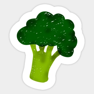 broccoli artwork Sticker